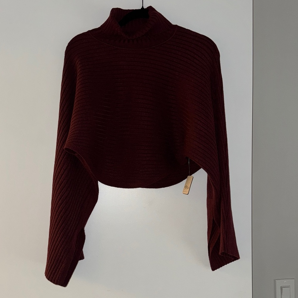 NWT Free People Billie Mock Neck Sweater Small - Picture 2 of 7